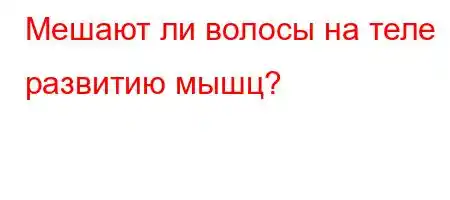 Мешают ли волосы на теле развитию мышц?